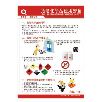 安全宣传挂图 安全标识 危险化学品使用安全 提醒 提示牌